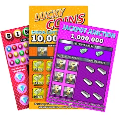 Взломанная Scratch Off Lottery Casino (Скретч Офф Лотерейное Казино)  [МОД Mega Pack] - стабильная версия apk на Андроид