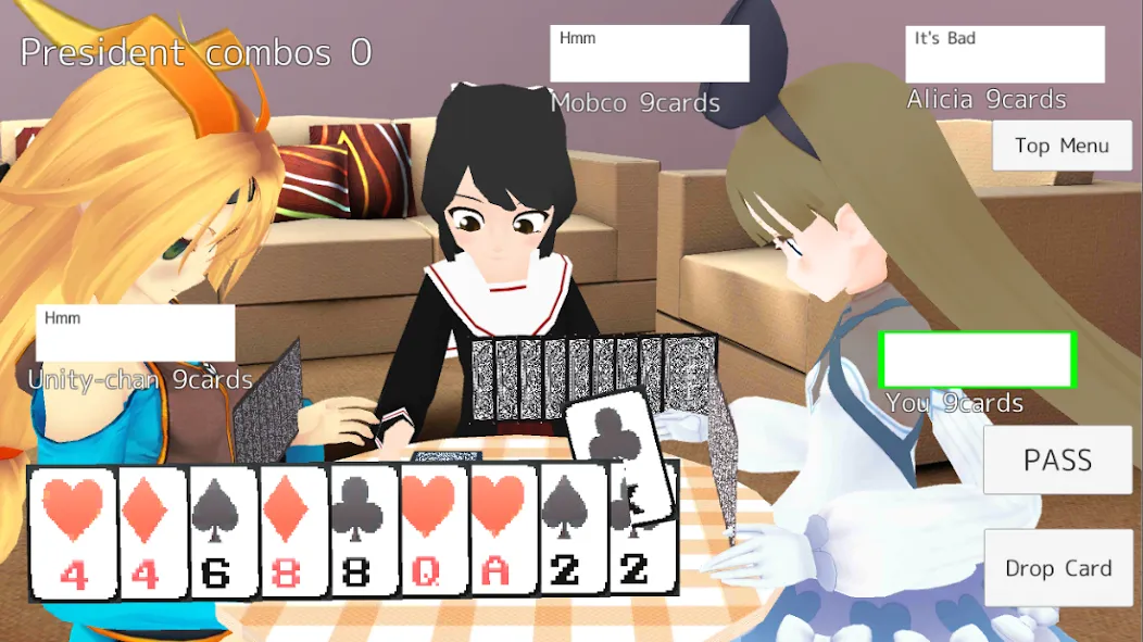 President Card Game (Президент карточная игра)  [МОД Unlimited Money] Screenshot 1