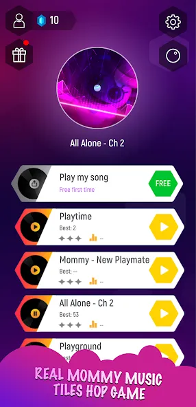 Mommy 3D Music Tiles Hop Game (Мамочка 3D Музыкальная Игра По Прогулкам Плитки)  [МОД Unlocked] Screenshot 1