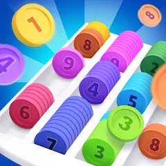 Взломанная Coin Sort (Коин сорт)  [МОД Все открыто] - полная версия apk на Андроид