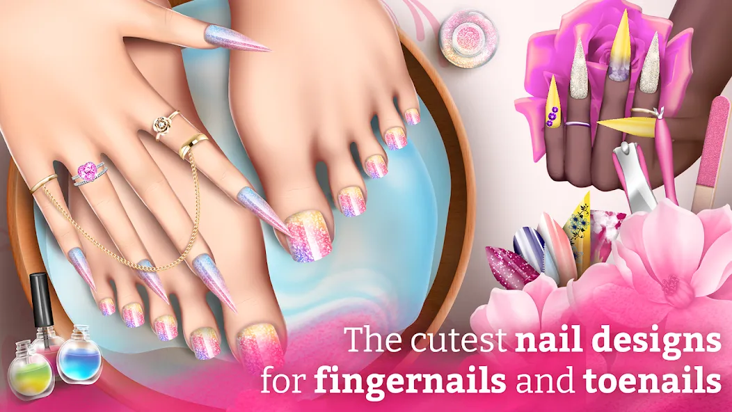 Nail Art Fashion Salon Game  [МОД Mega Pack] Screenshot 1