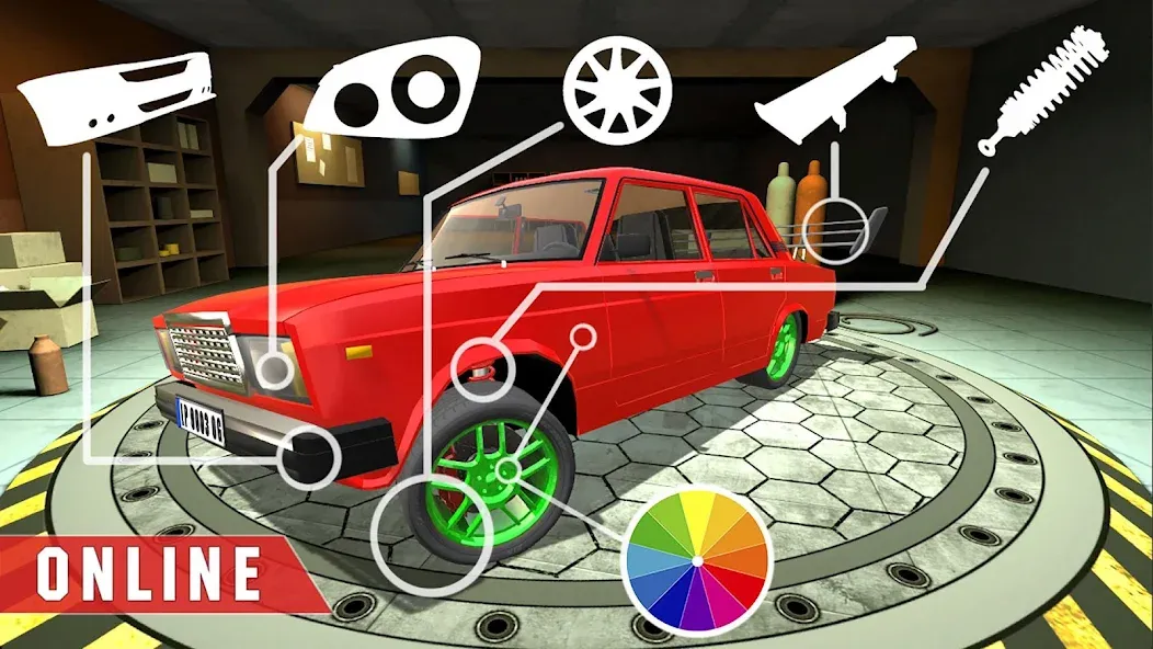 Real Cars Online Racing  [МОД Меню] Screenshot 1