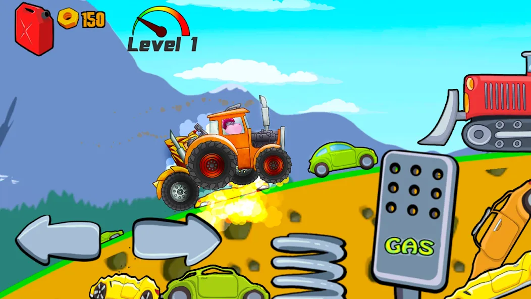 Kids Monster Truck Racing Game  [МОД Unlocked] Screenshot 3