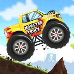 Взломанная Kids Monster Truck Racing Game  [МОД Unlocked] - полная версия apk на Андроид