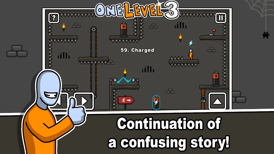 One Level 3 Stickman Jailbreak (Один Уровень 3)  [МОД Menu] Screenshot 1