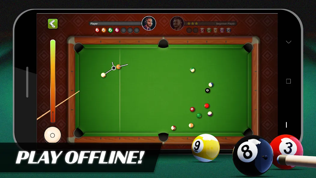 8 Ball Billiards Offline Pool (Балл Бильярд Оффлайн Пул)  [МОД Unlocked] Screenshot 1