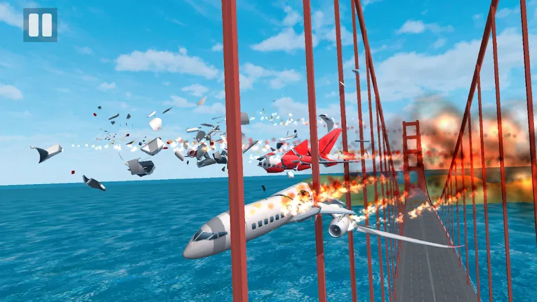 Plane Crash: Flight Simulator (Плейн Краш)  [МОД Меню] Screenshot 2