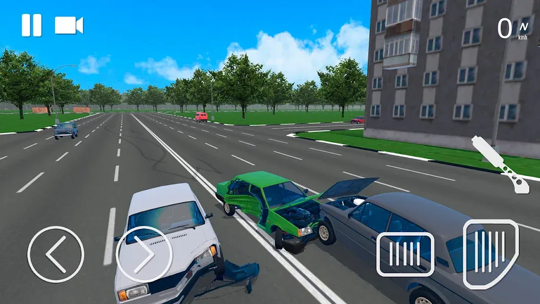 Russian Car Crash Simulator (Рашн Кар Краш Симулятор)  [МОД Много денег] Screenshot 1