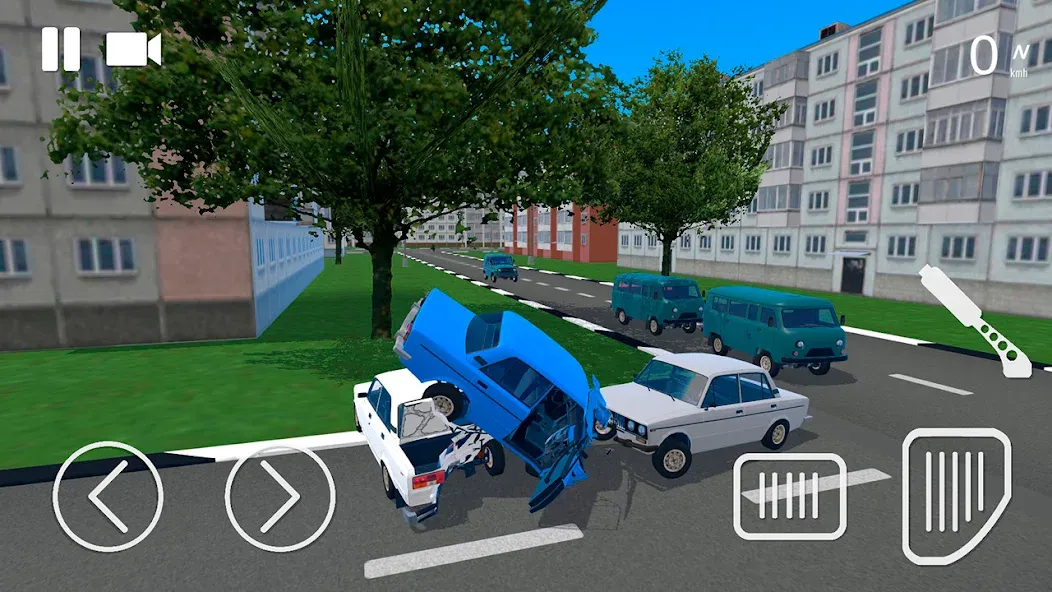 Russian Car Crash Simulator (Рашн Кар Краш Симулятор)  [МОД Много денег] Screenshot 2