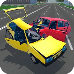 Взлом Russian Car Crash Simulator (Рашн Кар Краш Симулятор)  [МОД Много денег] - полная версия apk на Андроид