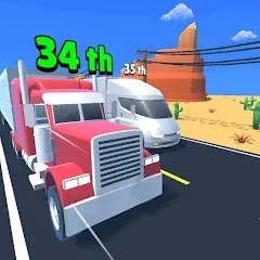 Взлом Idle Truck Racing : Cybertruck (Айдл Трак Рейсинг)  [МОД Много монет] - полная версия apk на Андроид