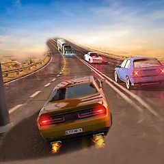 Скачать взломанную Car Highway Racing for Speed (Трафик Рейсер Трафик игры)  [МОД Все открыто] - полная версия apk на Андроид