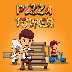 Взломанная Pizza Tower: Idle Tycoon (Пицца Тауэр)  [МОД Mega Pack] - полная версия apk на Андроид