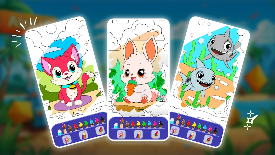 Animal coloring pages  [МОД Mega Pack] Screenshot 4