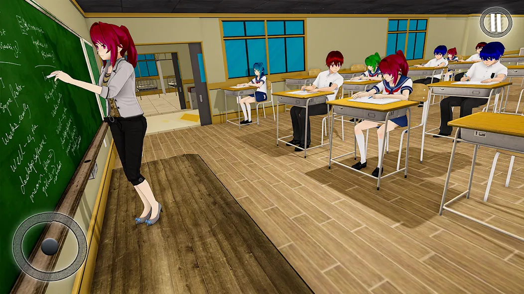 Anime Girl School Teacher 3D  [МОД Menu] Screenshot 2