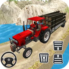 Взломанная Rural Farming - Tractor games  [МОД Mega Pack] - полная версия apk на Андроид