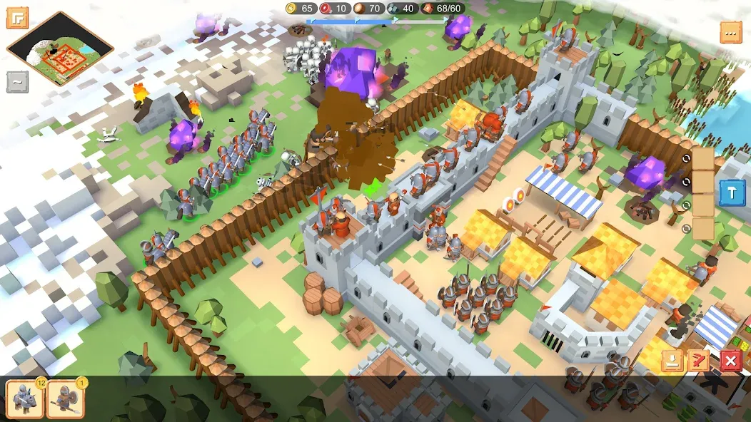 RTS Siege Up! - Medieval War  [МОД Menu] Screenshot 4