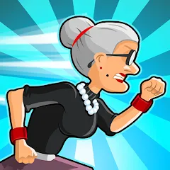 Скачать взломанную Angry Gran Run - Running Game (Энгри Гран Ран)  [МОД Все открыто] - стабильная версия apk на Андроид