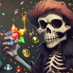 Скачать взломанную Jewels Ghost Ship: jewel games (Джуэлз Гост Шип)  [МОД Много денег] - полная версия apk на Андроид