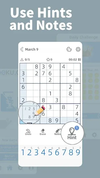 AGED Sudoku (Эйджд Судоку)  [МОД Unlimited Money] Screenshot 2