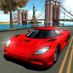 Взлом Car Driving Simulator: NY (Симулятор вождения автомобиля)  [МОД Бесконечные монеты] - полная версия apk на Андроид