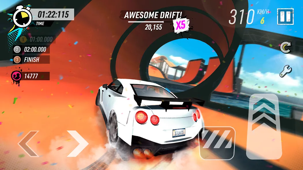 Car Stunt Races: Mega Ramps (Кар Стант Рейсы)  [МОД Меню] Screenshot 1