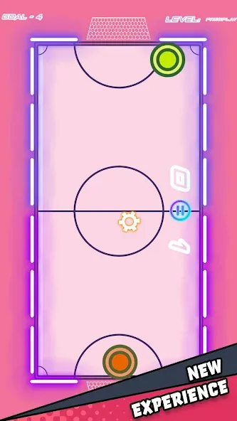 Air Hockey Glow HD Ultimate 2D (Эйр)  [МОД Бесконечные монеты] Screenshot 2