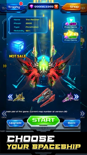 Galaxy Attack: Space Shooter (Гэлэкси Аттак)  [МОД Menu] Screenshot 2