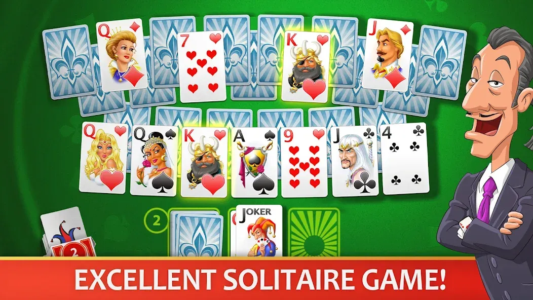 Solitaire Perfect Match  [МОД Бесконечные монеты] Screenshot 1