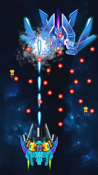 Galaxy Attack: Shooting Game (Гэлэкси Аттак)  [МОД Unlimited Money] Screenshot 5