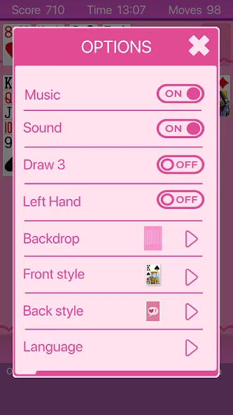 Pink Solitaire (Пинк Солитер)  [МОД Menu] Screenshot 4