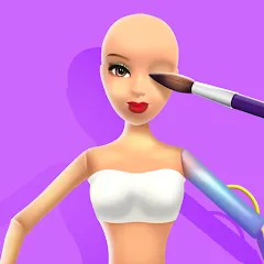 Взломанная Doll Makeover - DIY 3D Dolly  [МОД Все открыто] - последняя версия apk на Андроид