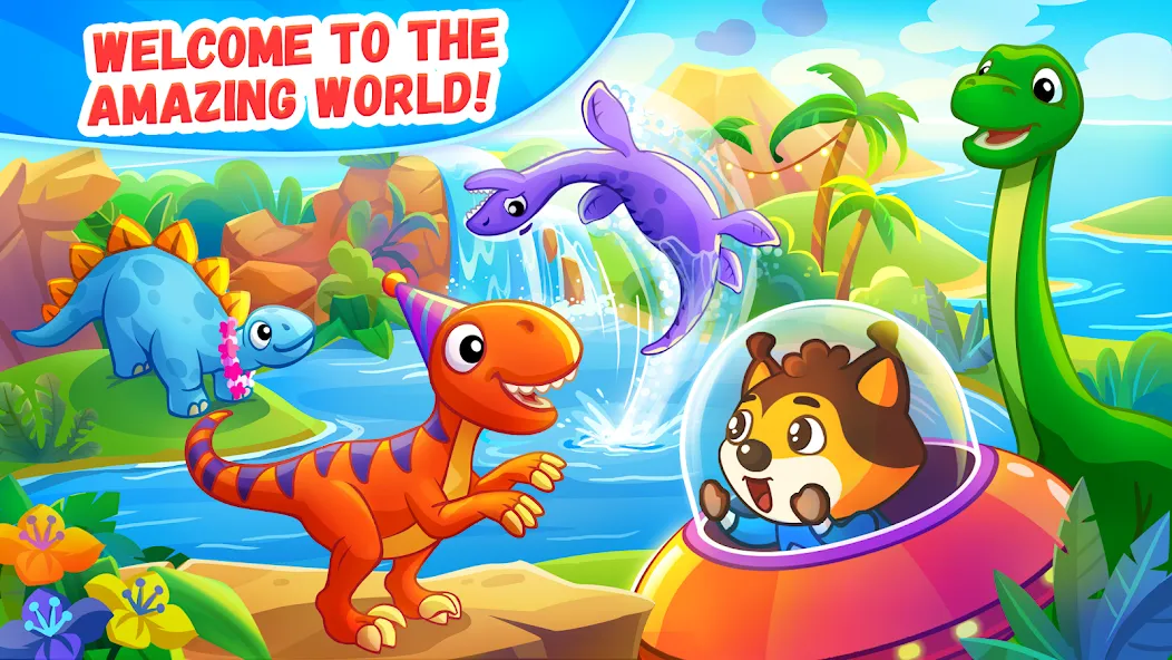 Dinosaur games for kids age 2  [МОД Unlimited Money] Screenshot 1