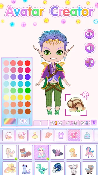 Chibi Doll Dress Up Games  [МОД Бесконечные монеты] Screenshot 4