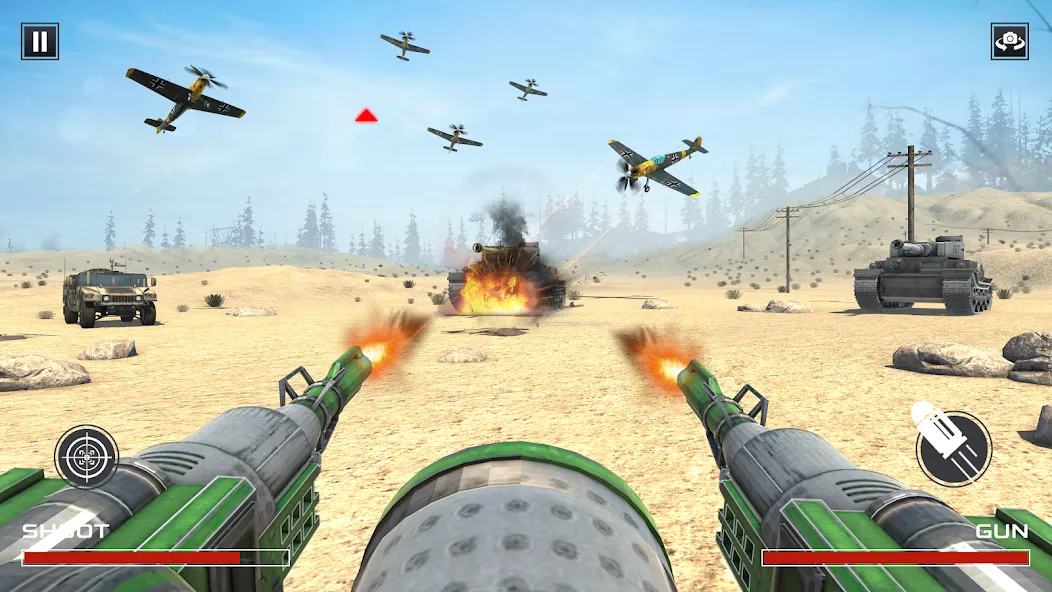 FPS War Games- Aircrafts Games  [МОД Все открыто] Screenshot 3