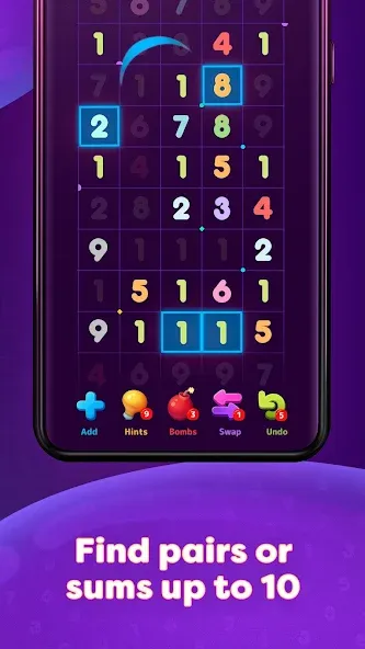 Numberzilla: Number Match Game (Намберзилла)  [МОД Много монет] Screenshot 3