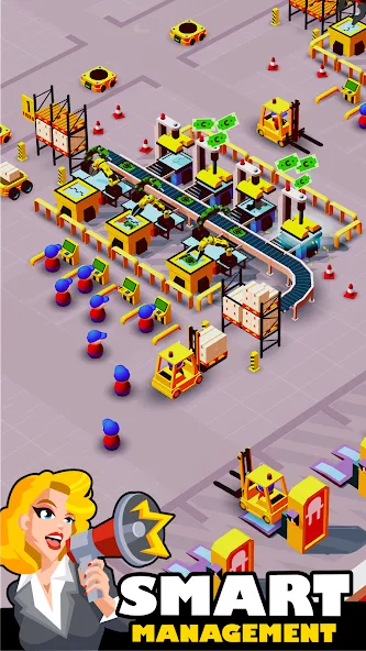 Idle Smartphone Tycoon Factory (Смартфон Фабрика Айдл Тайкун)  [МОД Бесконечные монеты] Screenshot 1