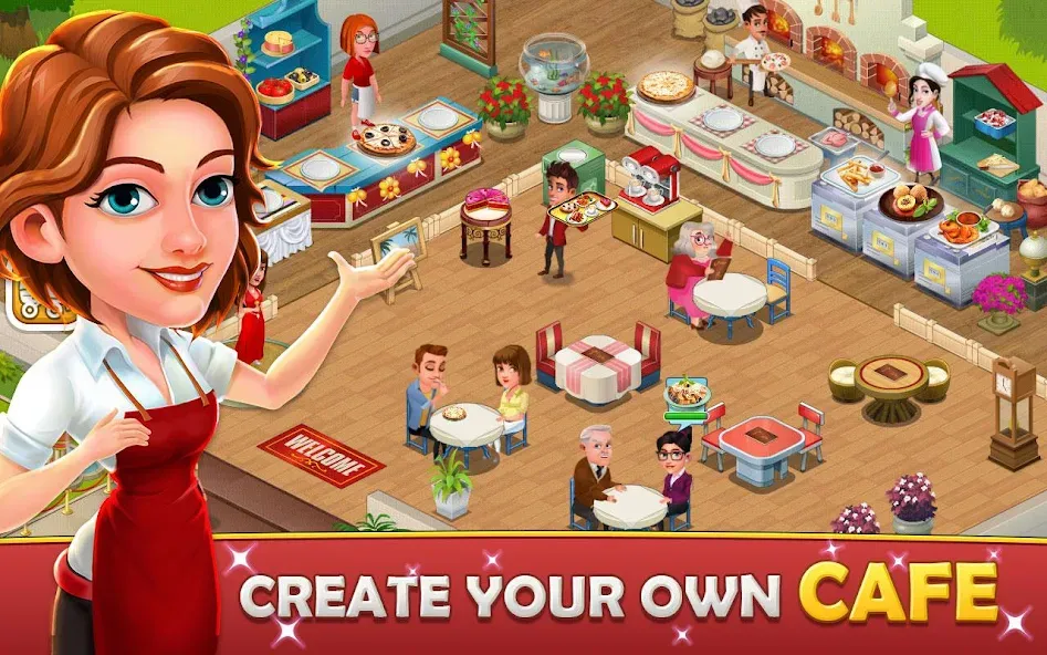 Cafe Tycoon – Cooking & Fun  [МОД Много денег] Screenshot 1