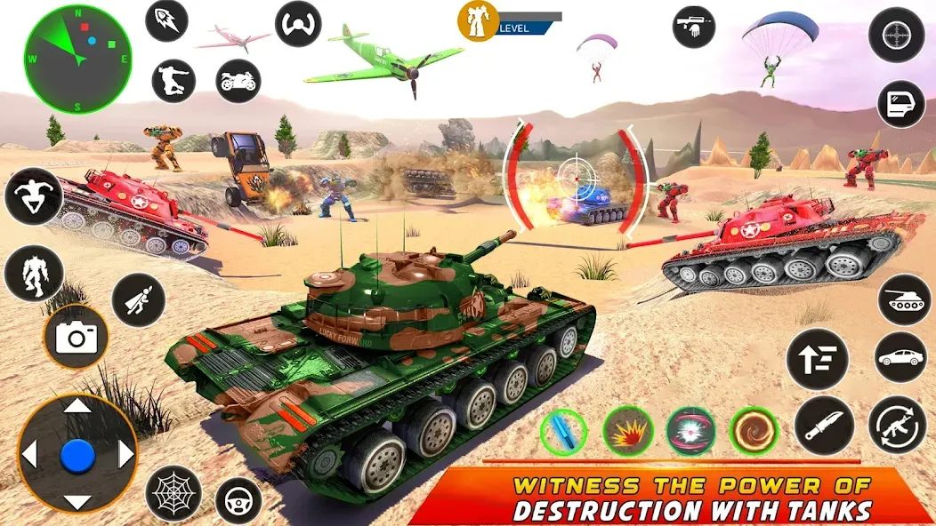 Army Bus Robot Car Game 3d  [МОД Много денег] Screenshot 3