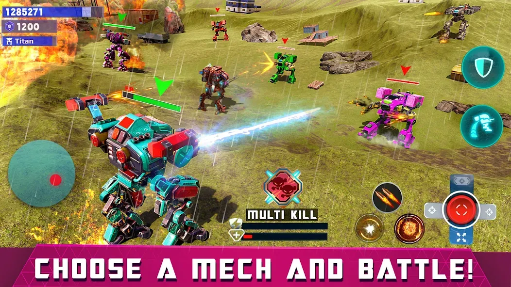 Mech Robot Wars - Multi Robot  [МОД Бесконечные деньги] Screenshot 2