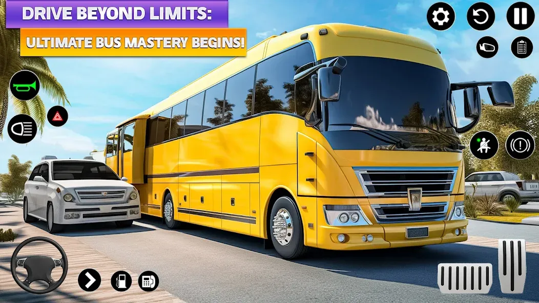 Ultimate Bus Driving Simulator (Ультимативный симулятор вождения автобуса)  [МОД Бесконечные монеты] Screenshot 2