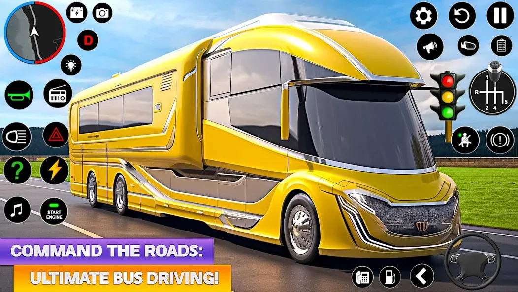 Ultimate Bus Driving Simulator (Ультимативный симулятор вождения автобуса)  [МОД Бесконечные монеты] Screenshot 3