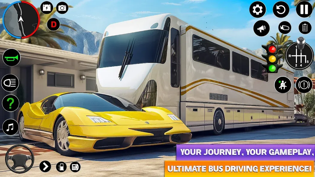 Ultimate Bus Driving Simulator (Ультимативный симулятор вождения автобуса)  [МОД Бесконечные монеты] Screenshot 5