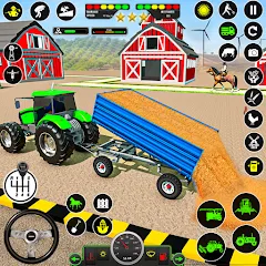 Взлом Tractor Farming: Tractor Games (Тракторное хозяйство)  [МОД Много монет] - полная версия apk на Андроид