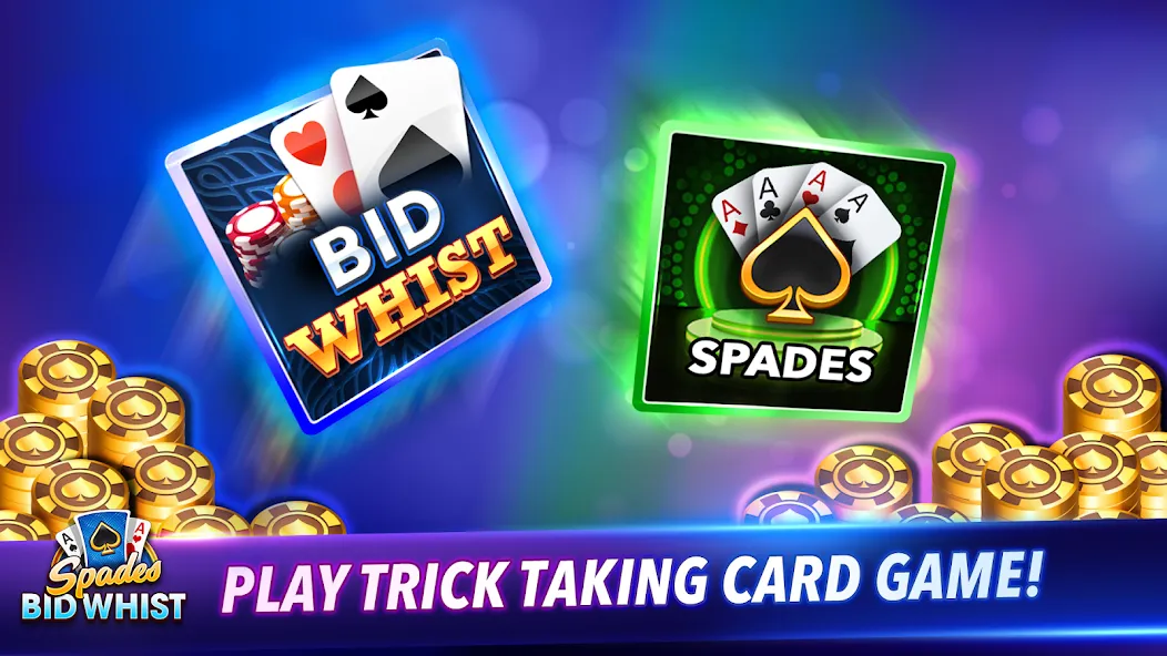 Spades: Bid Whist Classic Game (Бид Вист Классик)  [МОД Бесконечные деньги] Screenshot 1