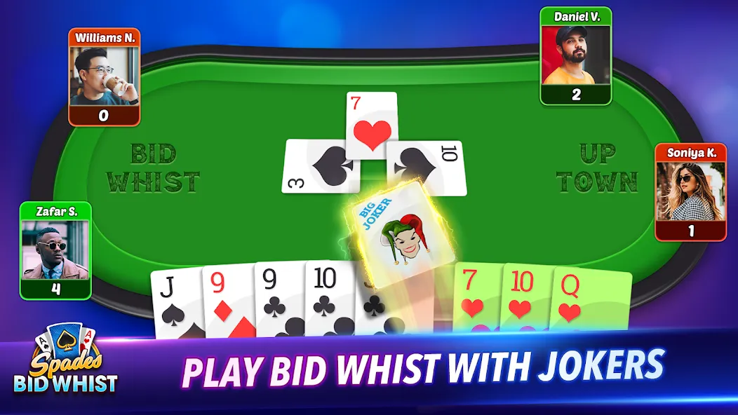 Spades: Bid Whist Classic Game (Бид Вист Классик)  [МОД Бесконечные деньги] Screenshot 4