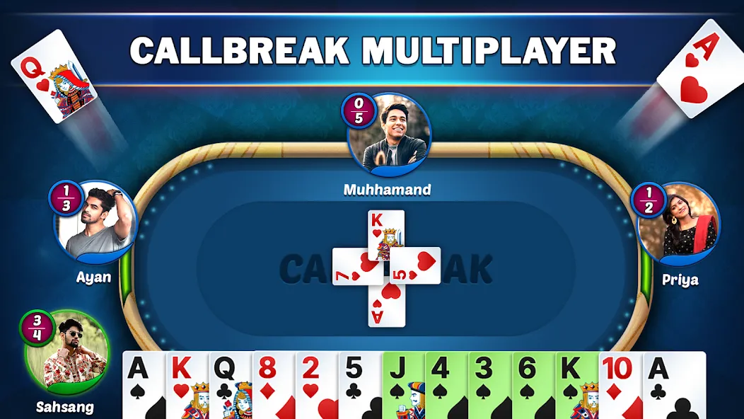 Callbreak Star - Card Game (Коллбрик Стар)  [МОД Menu] Screenshot 1