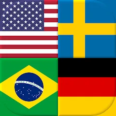 Скачать взломанную Flags of All World Countries  [МОД Бесконечные деньги] - полная версия apk на Андроид