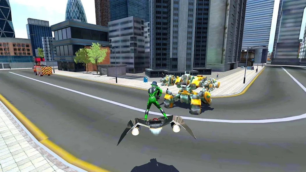 Rope Frog Ninja Hero Car Vegas (Роуп Фрог Ниндзя Герой Кар Вегас)  [МОД Menu] Screenshot 2