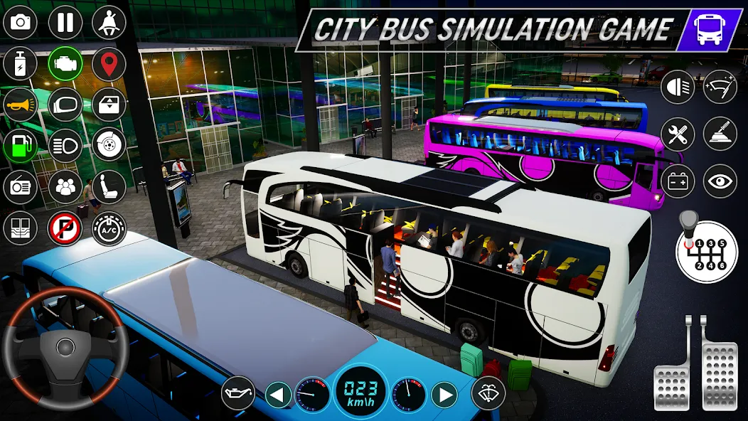 City Bus Simulator: Bus Games (Риал Сити Бас Симулятор Геймс)  [МОД Все открыто] Screenshot 4